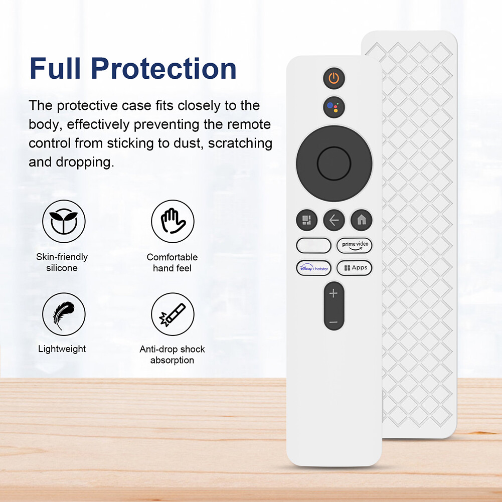 Drop-Proof Shell with Lanyard Remote Control Cover Protector Shockproof Anti-Slip Accessories for Xiaomi 4K TV MiBoX 2nd Gen