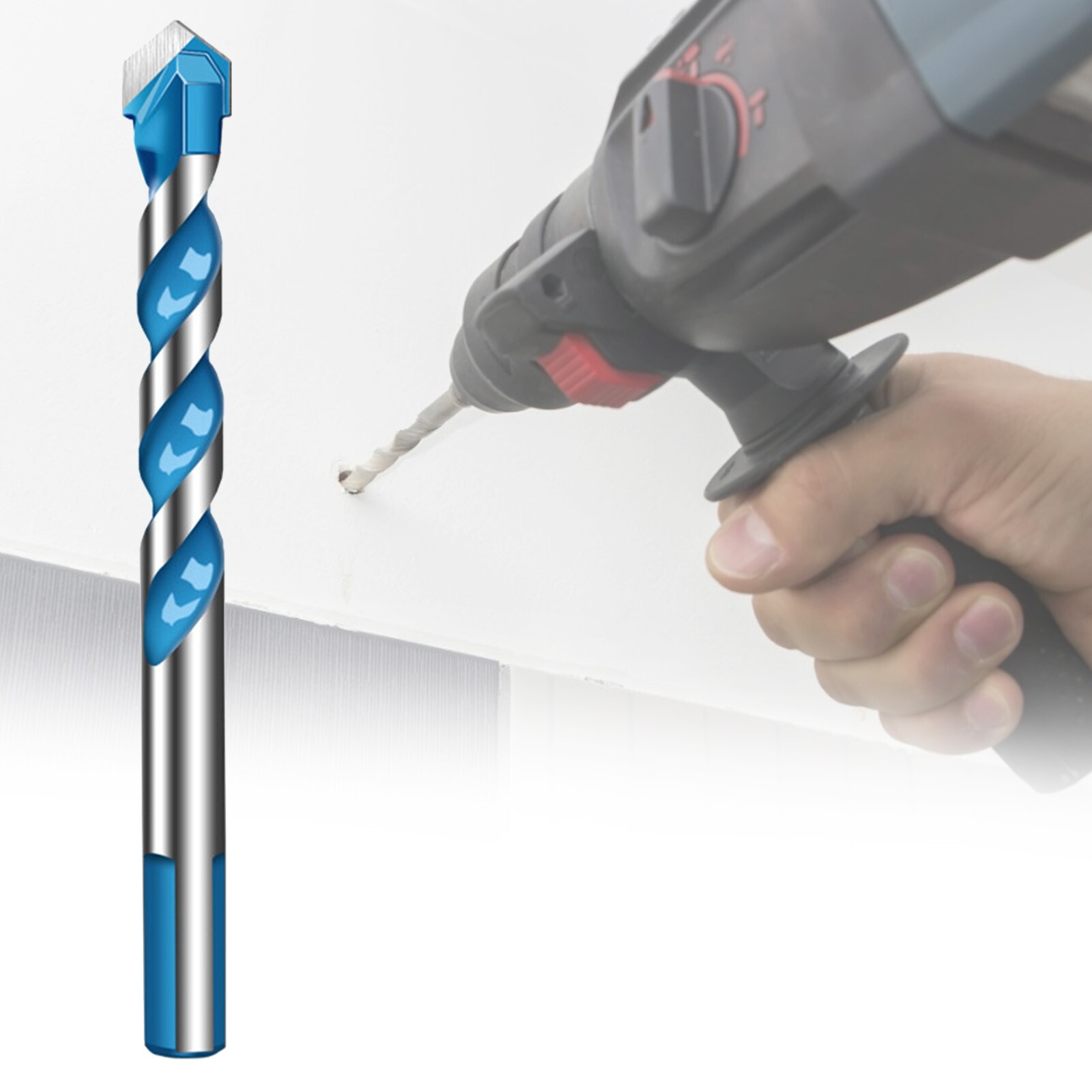 5-12mm Multifunctional Tip Drill Bit Triangular Shank Non-slip Durable Efficient Ultimate Drill Bit for Marble