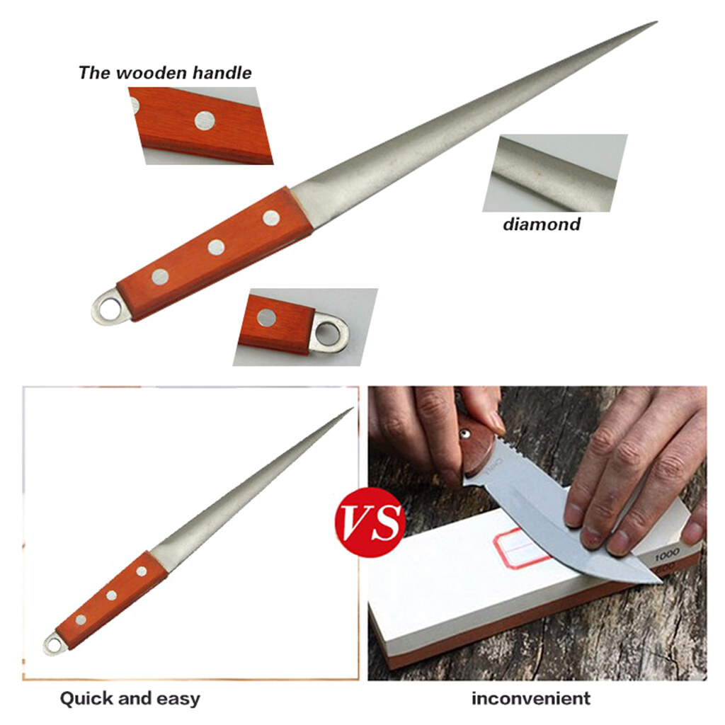 ✪ Sharpening Stone Diamond Sharpener for Sharpening Knife, Axe, Hatchet, Lawn Mower Blade, Garden Shears, Chisels, Spade