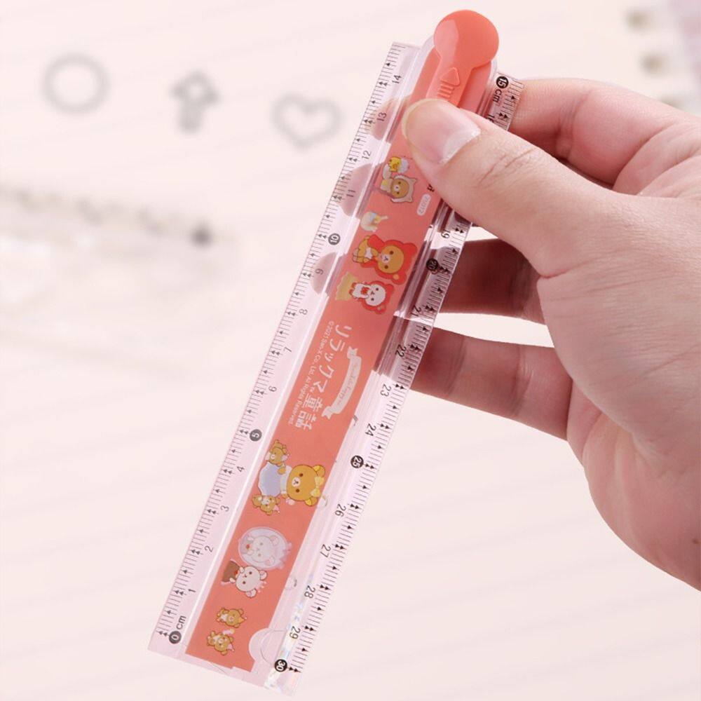 MMLUCK Cartoon Creative Student Stationery Multi-function Designer Artist Drawing Tools Folding Straight Ruler Measuring Tools Drawing Ruler Measuring Ruler