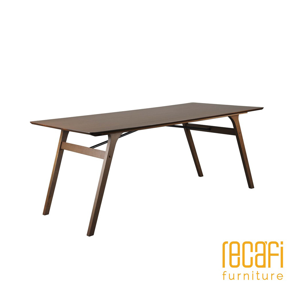 Recafi Furniture 6FT Wooden Dining Table / Meja Makan / Solid Wood