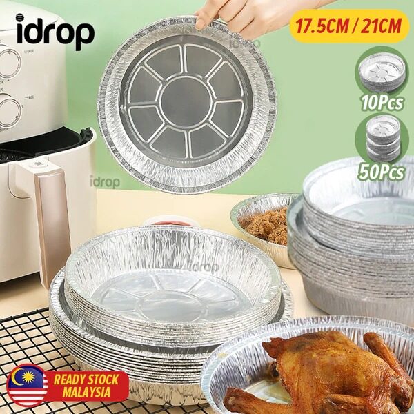 [Super] [ 10 / 50pcs ] Air Fryer Tinfoil Aluminum Foil Tray / Alas