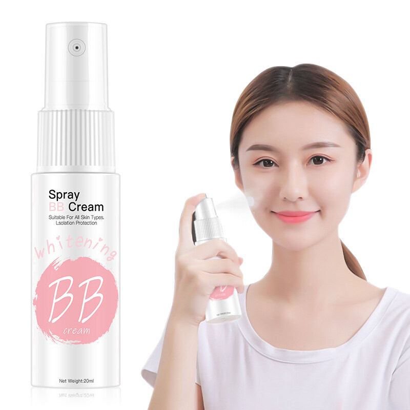 Cerroqeern Xịt Kem Trang Điểm BB Làm Trắng Che Khuyết Điểm Không Thấm Nước Lười Phun Mặt Trang Điểm Nền Mỹ Phẩm Làm Đẹp Di Động