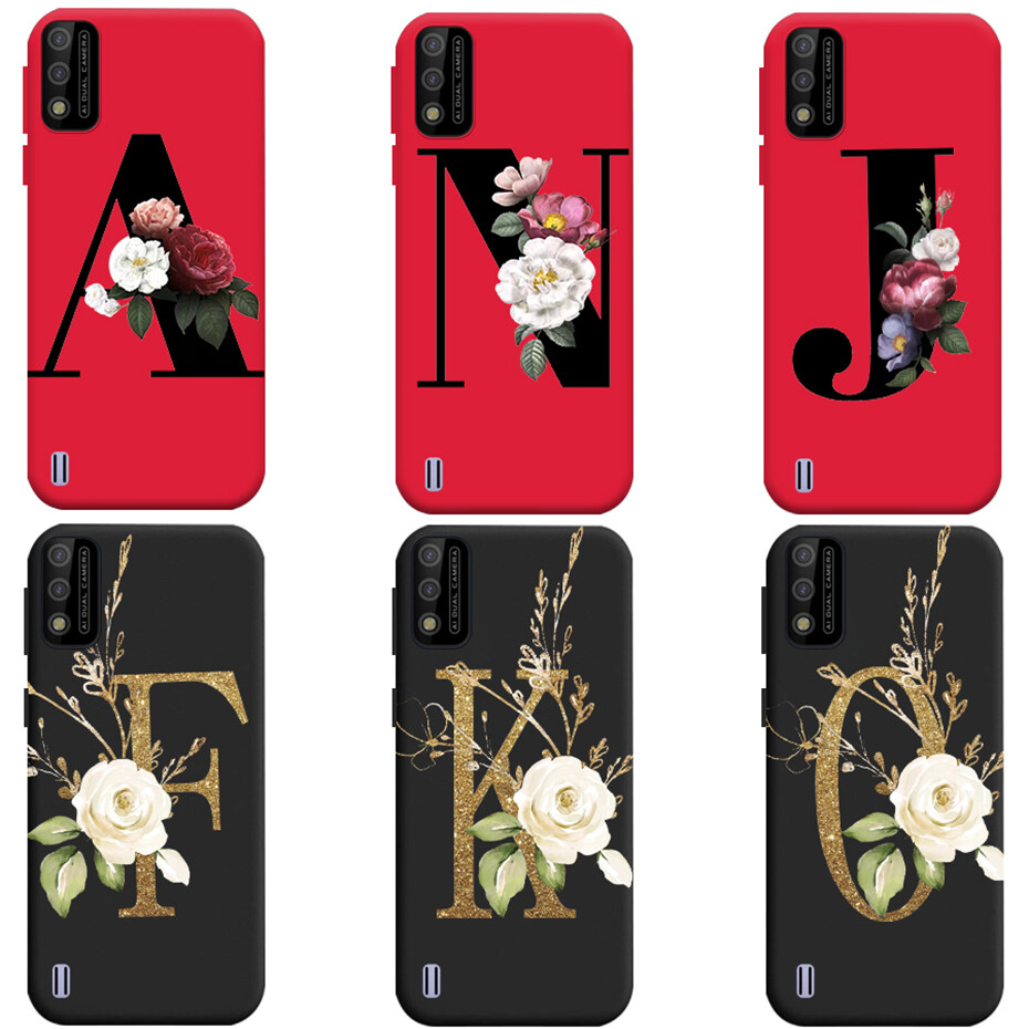 ITEL A37 A26 Phone Case Matte Black Cute Letters Soft Silicone Cover Casing For ITEL A37 A26 Case