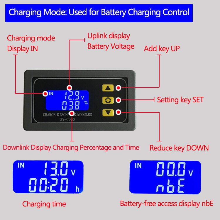 Aideepen  CD60 Solar Battery Charger Controller DC6-60V Charge Discharge Protection Module