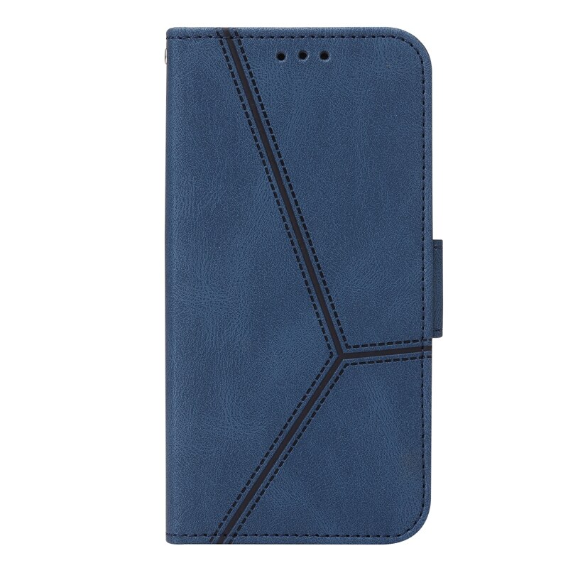 For motorola moto g30 case fashion geometric line leather wallet cover for moto g 30 g22 g20 g10 e20 e30 e40 phone cases fundas