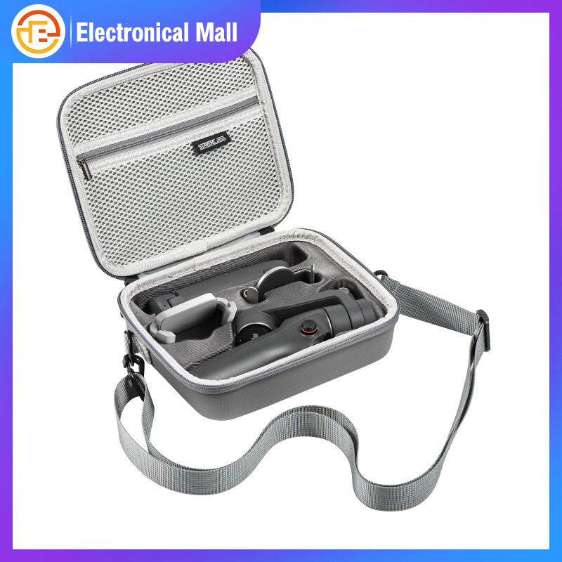 Portable Carrying Case Compatible For Dji Om 6 Handheld Gimbal Accessories Pu Leather Zipper Storage Bag