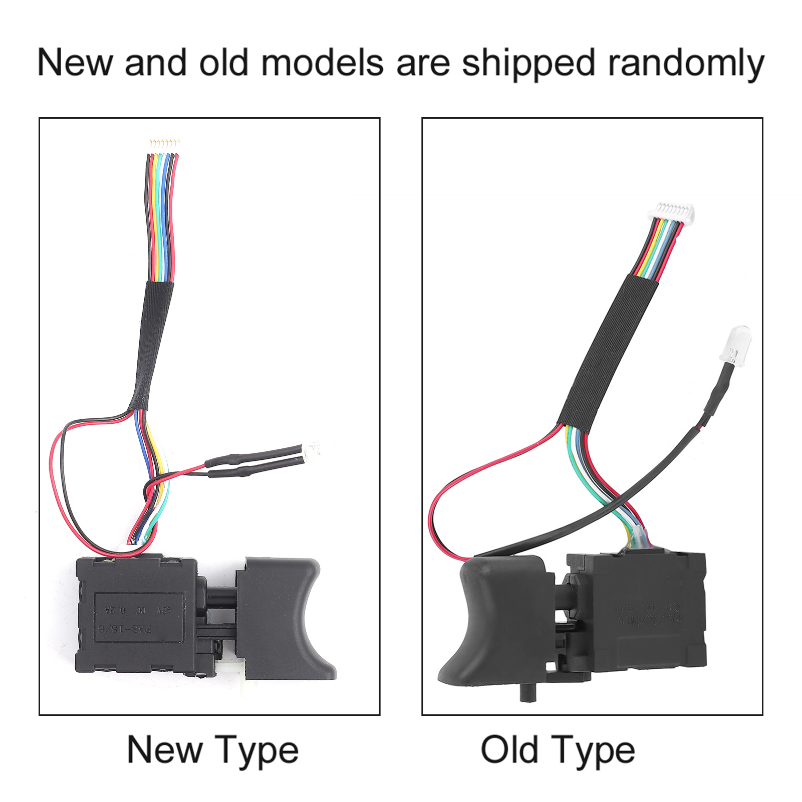 Electric Cordless Drill Speed Control Push Button Trigger Switch 16A 7.2V-24V