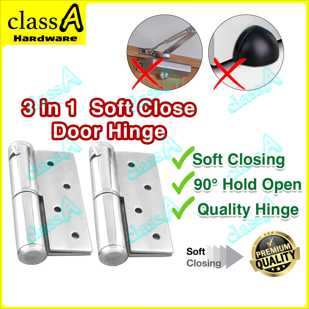 ClassAHW Quality 4 inch Stainless Steel Soft Close Closing Door Hinge ...