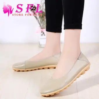 Sfl Store Lady Family Loafers Women One Legged Convenience Leather