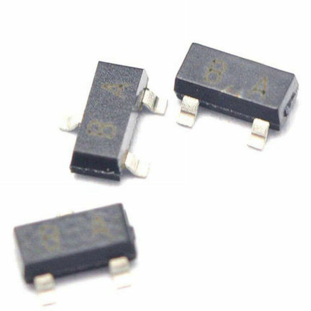100pcs 2sa1015 a1015 ba 0.15a/50v pnp sot-23 smd transistor