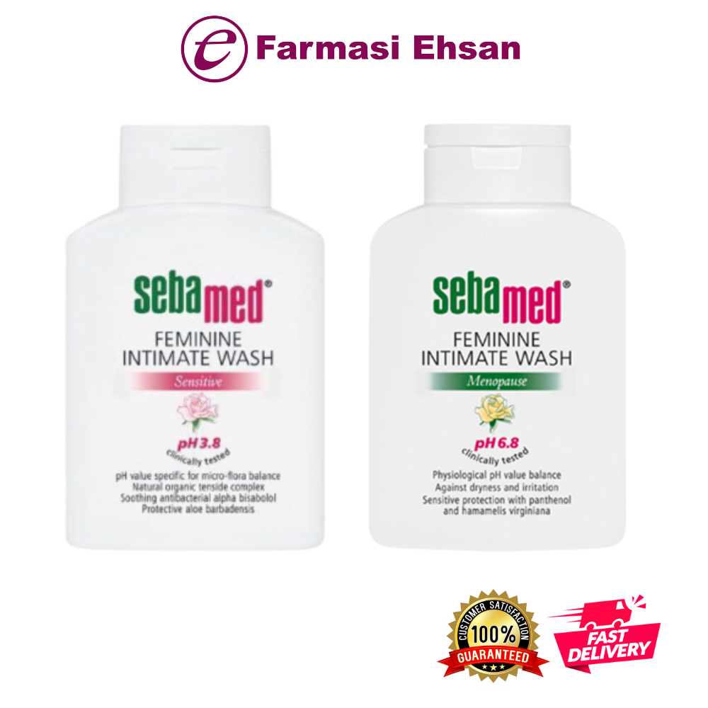 Sebamed Feminine Intimate Wash Sensitive pH3.8 / Menopause pH6.8 Lazada