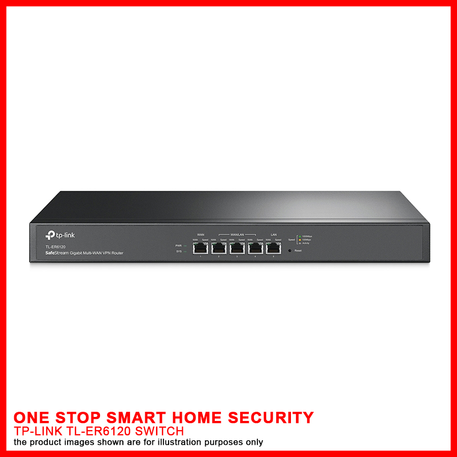 TP-Link TL-ER6120 SafeStream Gigabit Multi-WAN VPN Router | Lazada