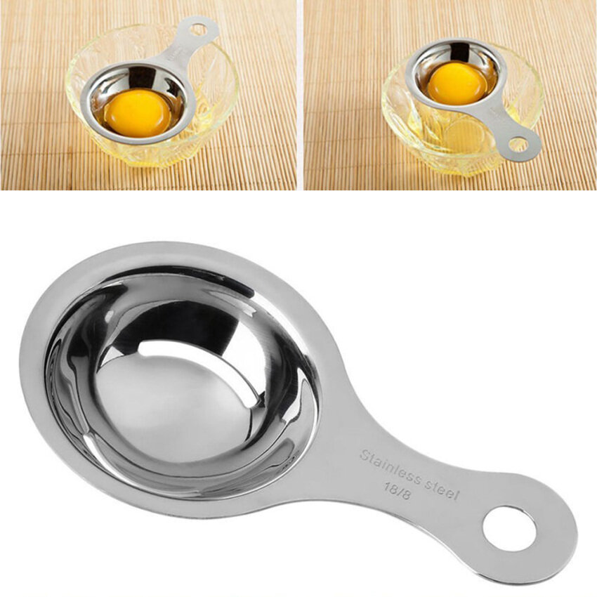 Stainless Steel Egg White Separator Tools Eggs Yolk Filter Gadgets Kitchen Accessories Separating Funnel Spoon Egg Divider Tool
