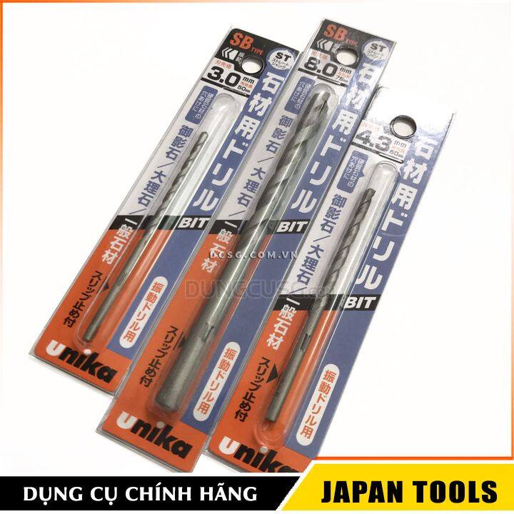 Mũi khoan đá 8.0x125mm chân tròn Unika SB8.0x125 | Japan Tools