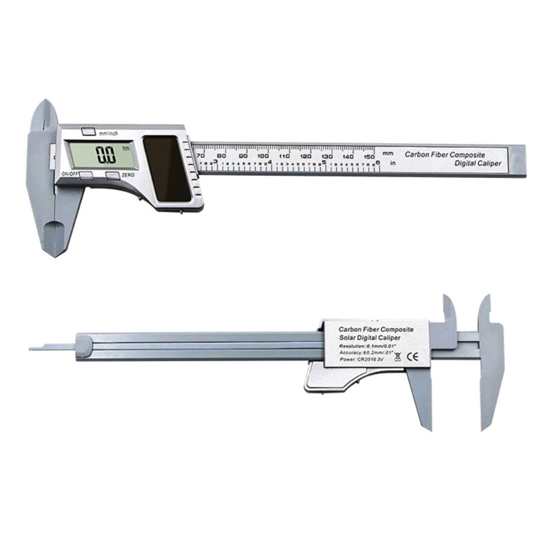 Digital Caliper Measuring Tool Electronic Vernier Caliper Depth 6 Inch/150mm Digital Micrometer- with Large LCD Screen