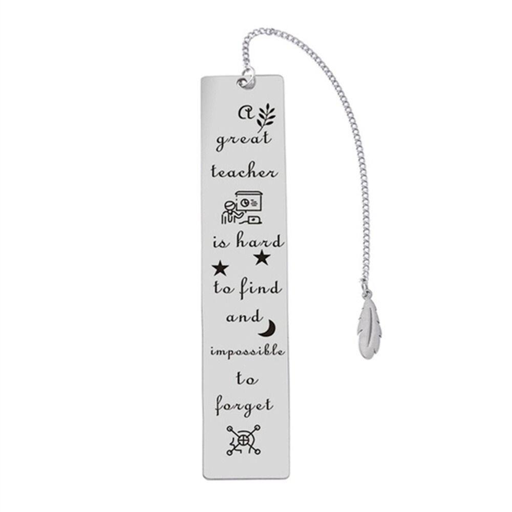 U6YU7 Book Lover School Supplies Book Mark Student Souvenir with Chain Book Page Reading Book Cilp Metal Bookmark Bookmark Bookmark Pendant