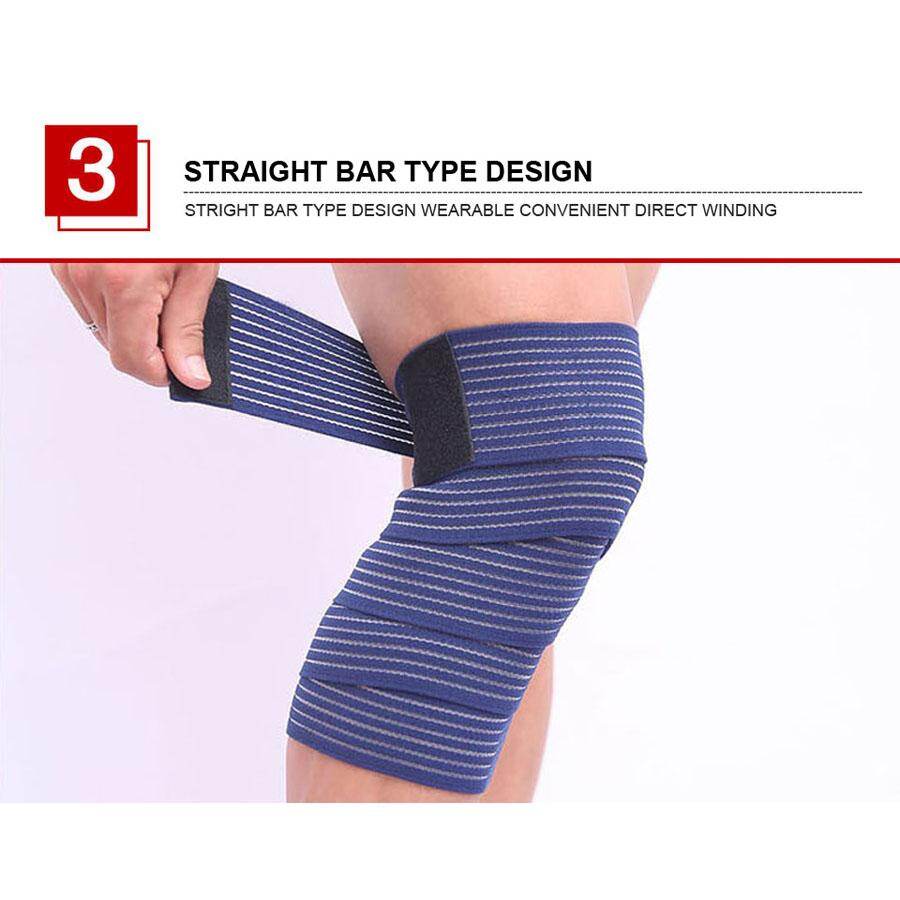 Yoomee 2 Chiếc Băng Thun Băng Giá Đỡ Đầu Gối Thể Thao Dây Đeo Băng Bảo Vệ Ống Chân Bảo Vệ Nén Cho Mắt Cá Chân Chân Bọc Cổ Tay Băng Quấn Quần Legging Kneepad Độ Co Giãn Cao 120 Cm Dây Đeo