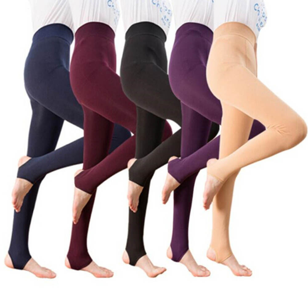 Quần Legging Ôm Ấm Mùa Thu Cho Nữ Màu Trơn Dày Dệt Kim Than Củi Quần Lông Cừu Mùa Đông