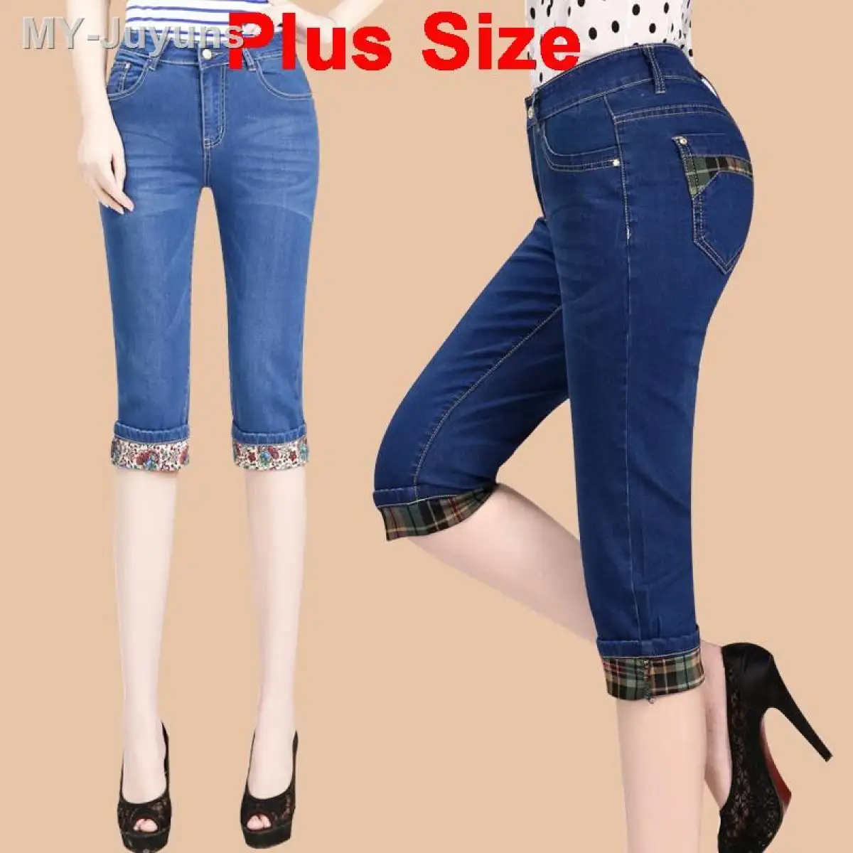 jeans half pant for ladies