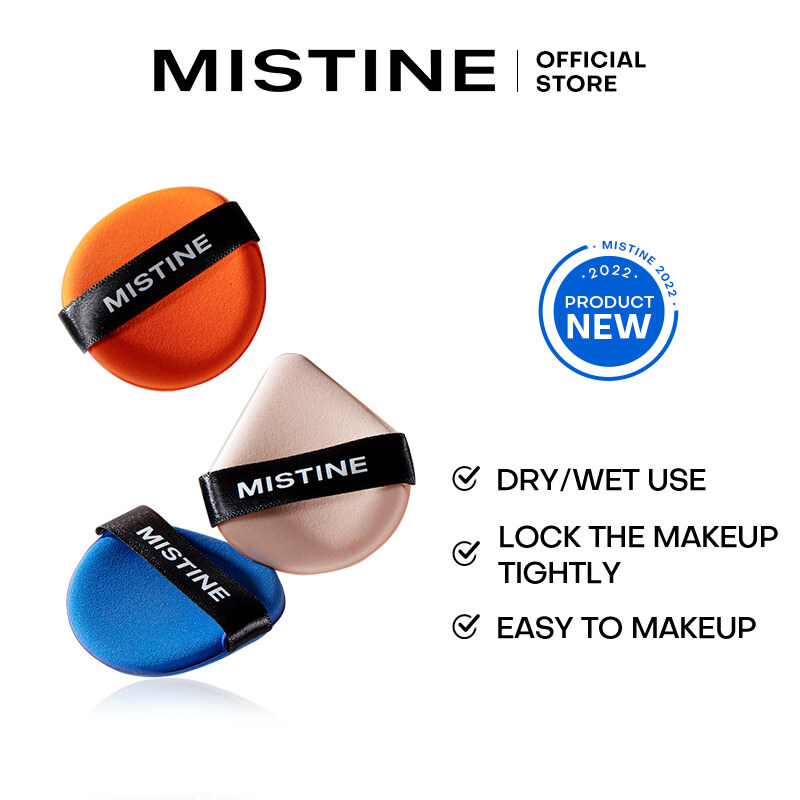 MISTINE Air Cushion Powder Puff Makeup Sponge Wet Dry DualUse Lazada