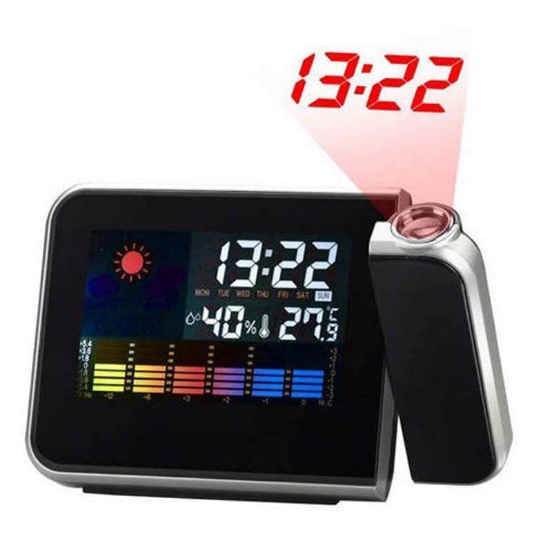 Mới Đèn Nền LED Kỹ Thuật Số Thời Tiết Chiếu Đồng Hồ Báo Thức Dự Báo Thời Tiết Ga bán chạy