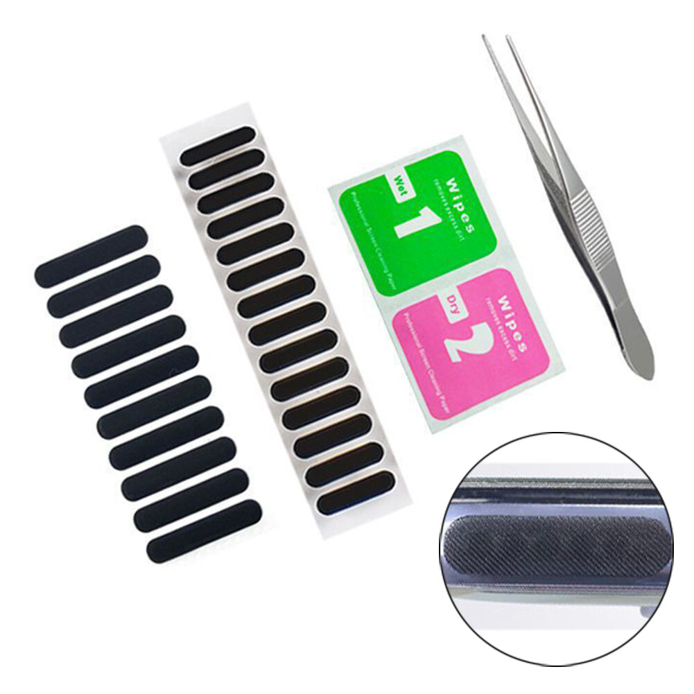 48 Miếng Của Phổ Điện Thoại Di Động Loa Chống Bụi Dán Điện Thoại Di Động Tai Nghe Net Loa Chống Bụi Lưới Vành Đai Bông Sạch Nhíp/YIDA