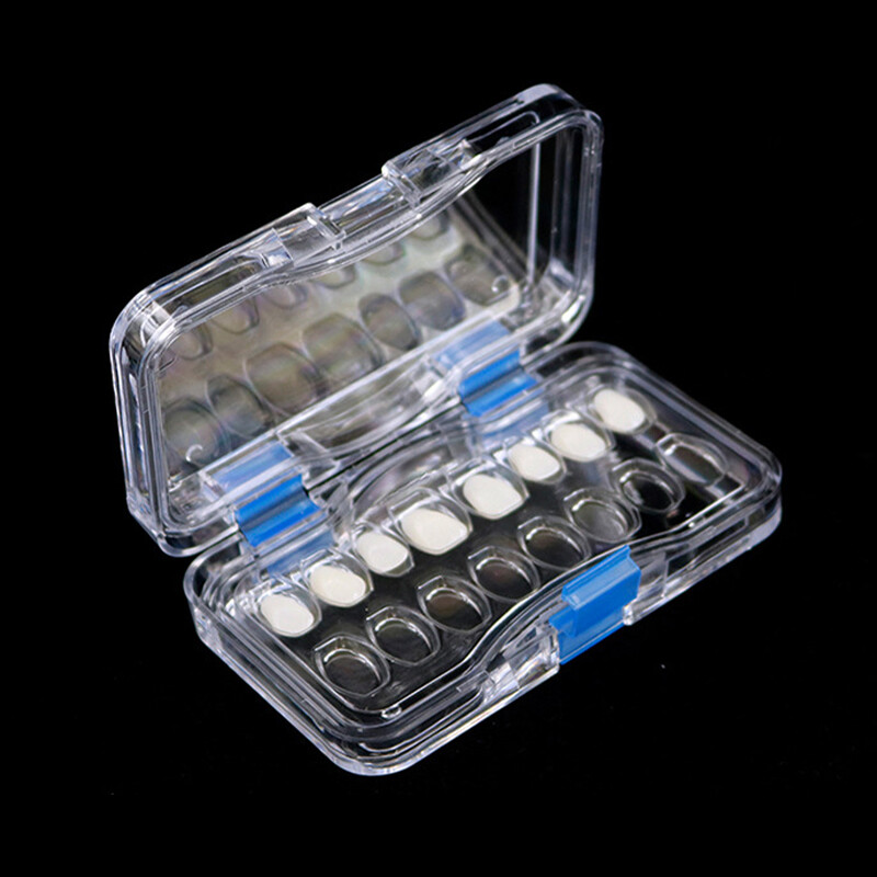 Denture Storage Box Plastic Denture with Film Dental Film Dental Box Denture Storage Film Perforated Dental Box