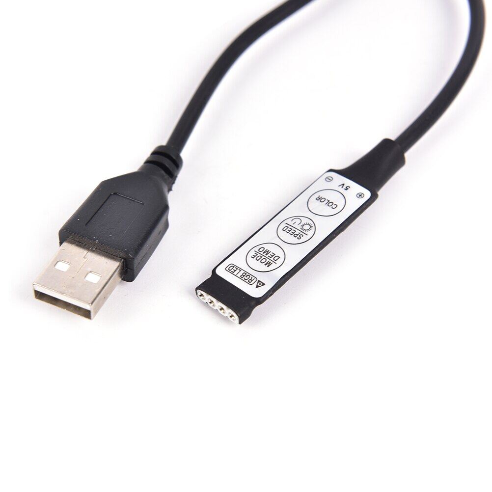 Dc 5v Usb Led Rgb Controller Mini 3key Remote Controller Dimmer For 5v Rgb Led Strip Light 1pcs