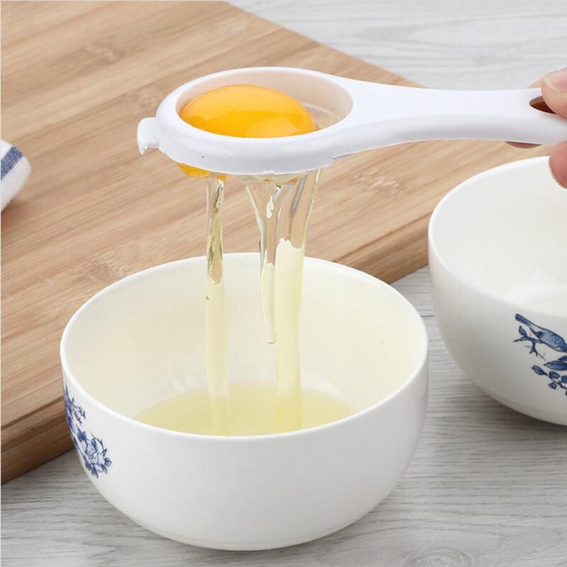 Dụng Cụ Tách Trứng Dụng Cụ Nấu Ăn Thực Phẩm Màu Trắng Lòng Đỏ-Vỉ Trứng Dụng Cụ Nhà Bếp Dụng Cụ Chia Dụng Cụ Cầm Tay Rây