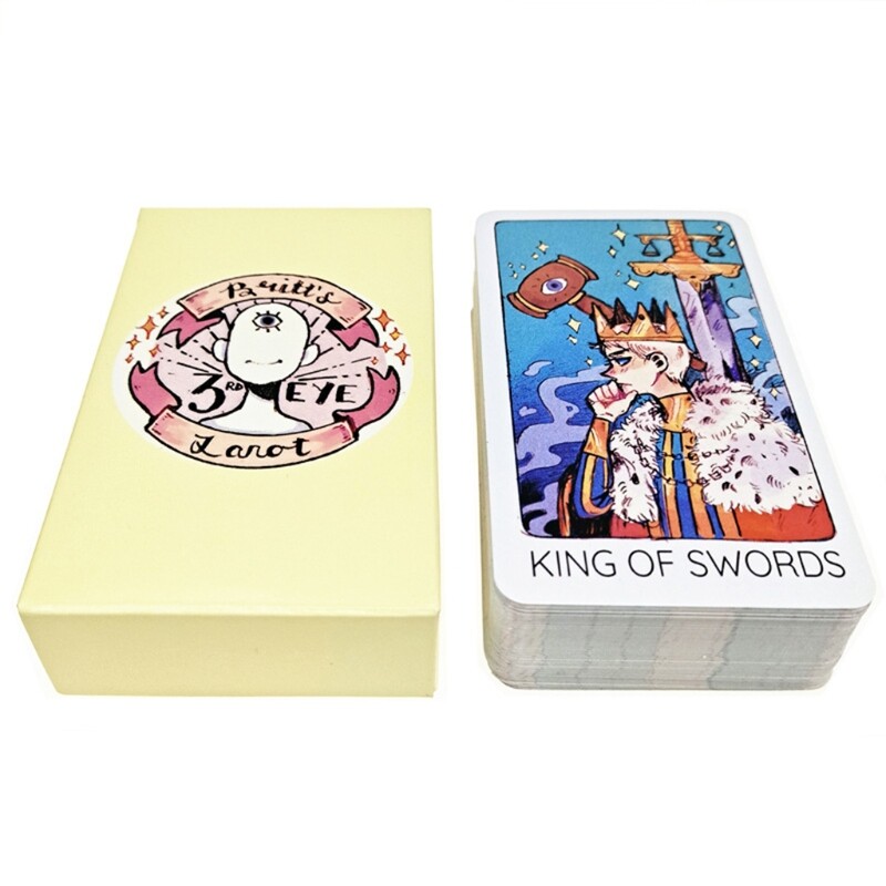 【Rove-Shop】Britts Third Eye Tarot Full English Version 78-Card Deck Oracle Friends Party Board Game Divination Fate