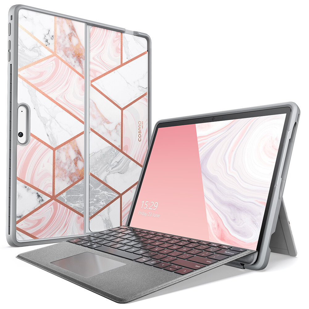 I-Blason Cosmo Series for Microsoft Surface Pro 9 Case 2022/Surface Pro 10 Case 2024/Surface Pro 11 Case 2024 Release Slim Stylish Protective Bumper Case Compatible with Type Cover Keyboard