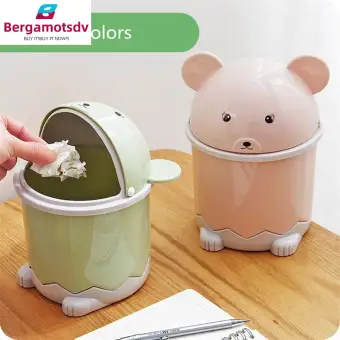 Bergamotsdv Ready Stock Saosis Creative Cute Desktop Mini Trash