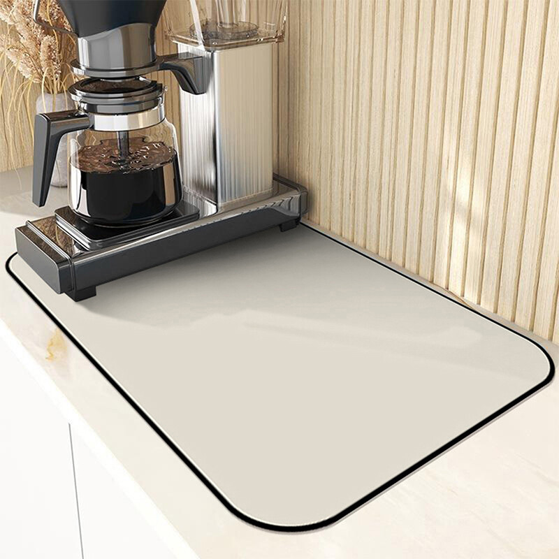 Blowing 1Pc Absorbent Mat Kitchen Counter Draining Pad Waterproof Non-slip Pad