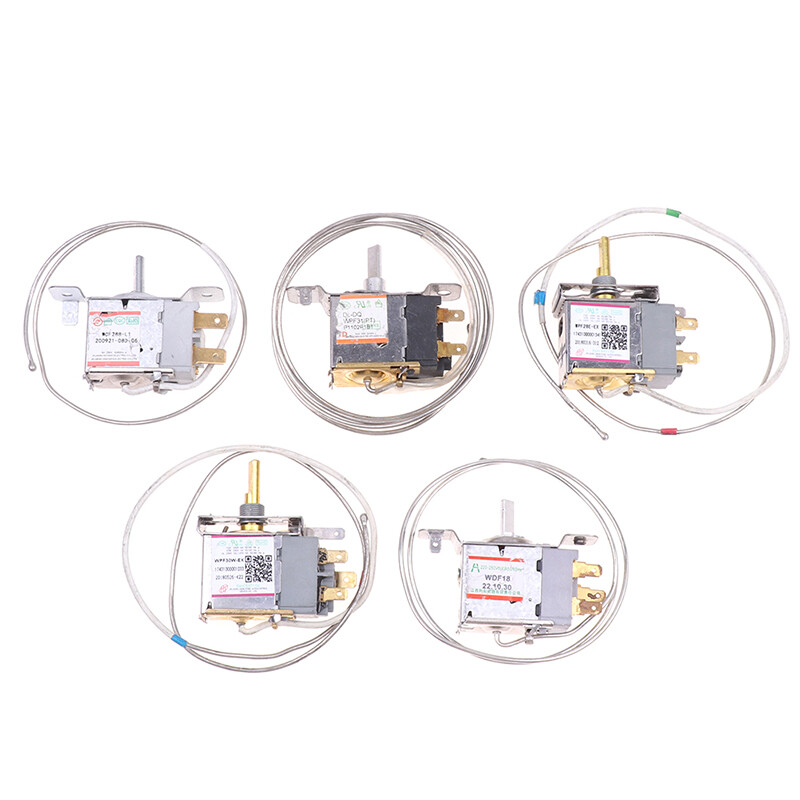 [Carmelun] WPF22-L 2/3Pin Refrigerator Thermostat Household Metal Temperature Controller