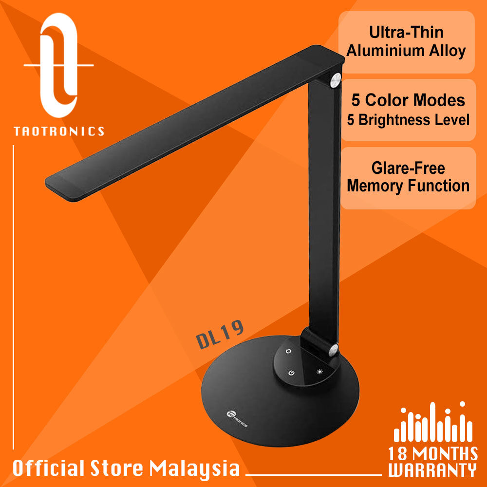 taotronics aluminum alloy dimmable led desk lamp