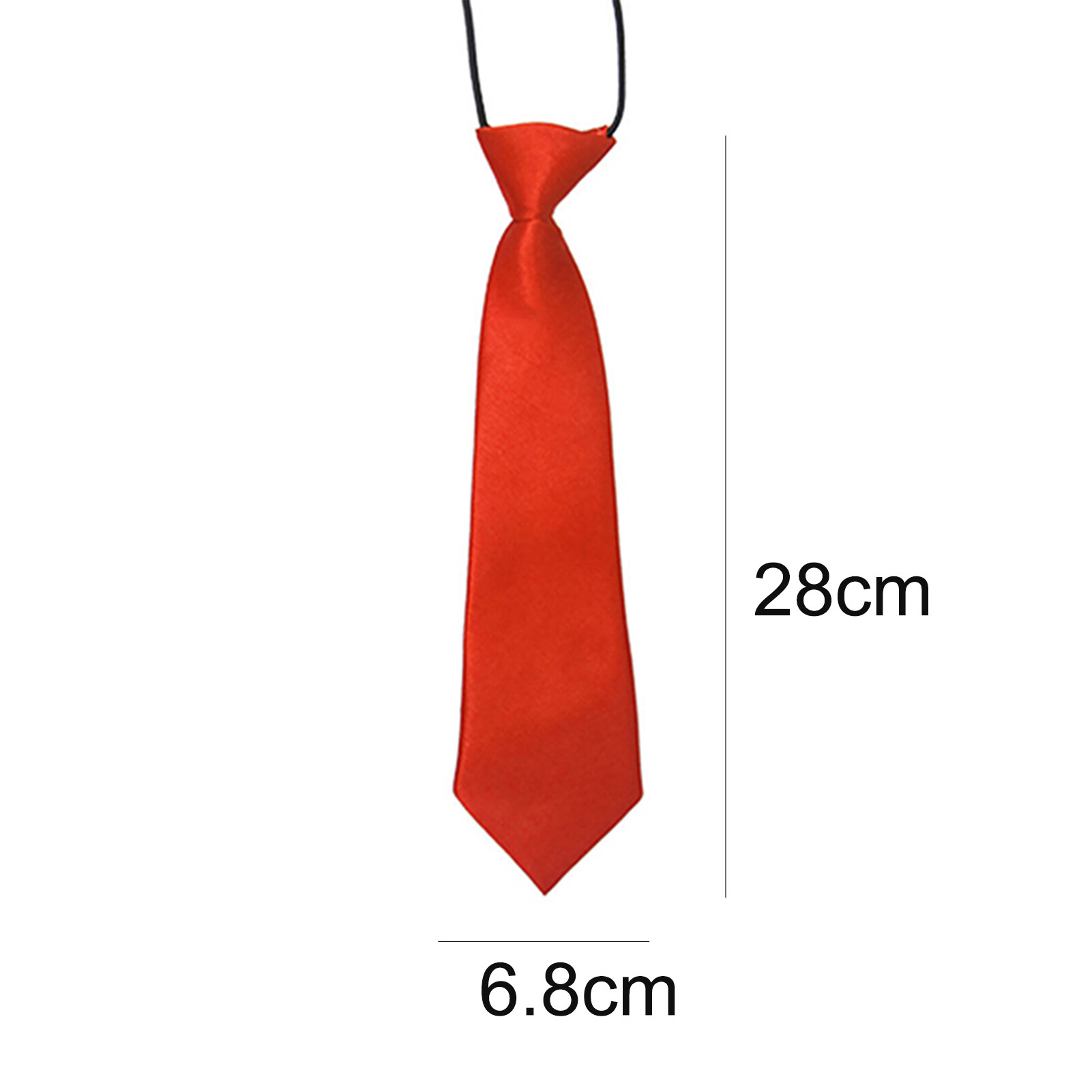 Necktie Breathable Elastic Solid Color Boy Stain Necktie for Wedding