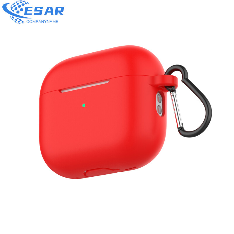 Ready Stock Silicone Cover Case Compatible For Airpods Pro 2 Bluetooth-compatible Headset (with Lanyard Carabiner)