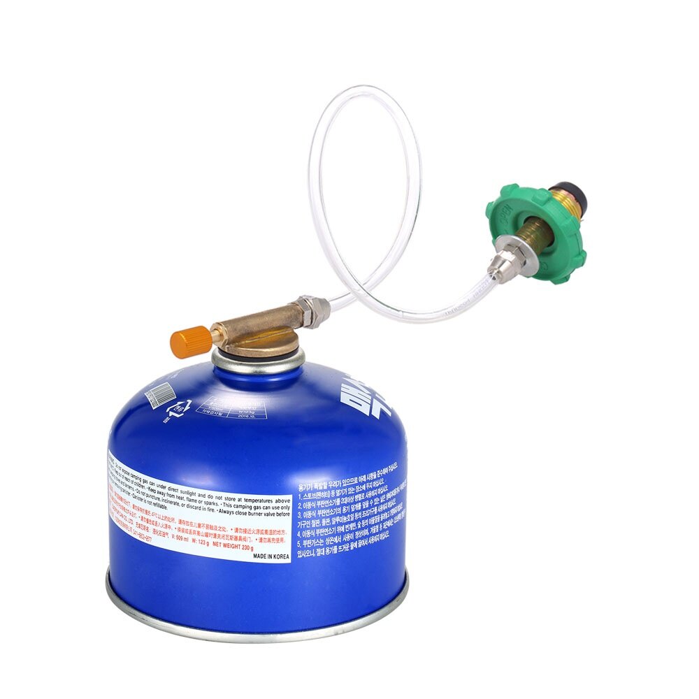 Camping Stove Propane Refill Adapter Flat Cylinder Tank Coupler Bottle Adapter