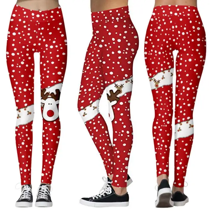 christmas athletic leggings