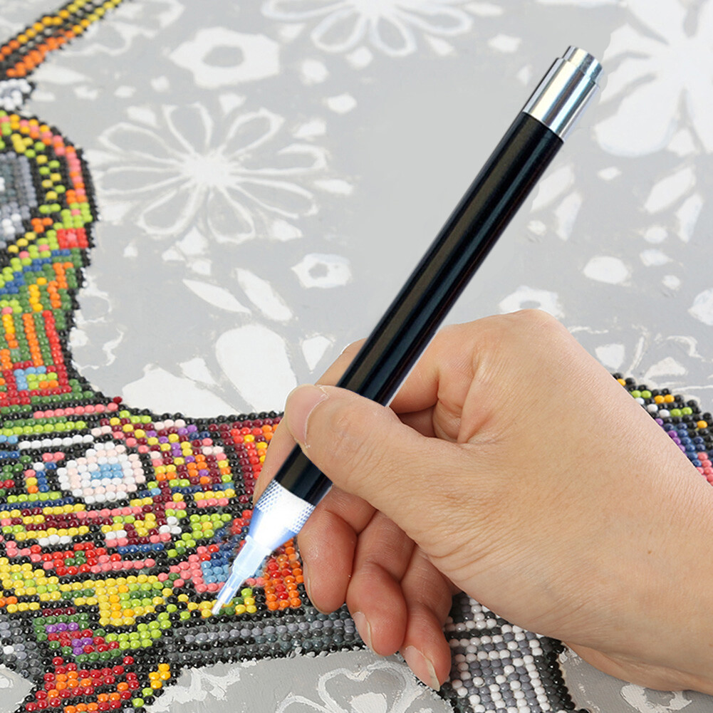 Battery Powered Lighted Point Drill Pen for 5D Diamond Painting DIY Tools