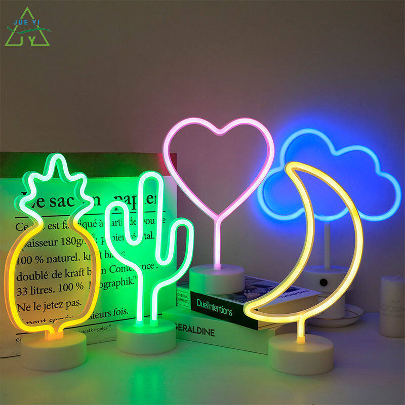 KS Creative neon rainbow modeling room dormitory bedside computer esports romantic atmosphere led table lamp ins wind