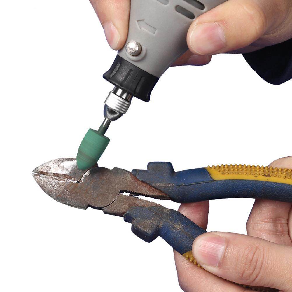 5 Cái/bộ Đầu Mài Cao Su Hình Nón Hình Trụ Dụng Cụ Mài Đánh Bóng