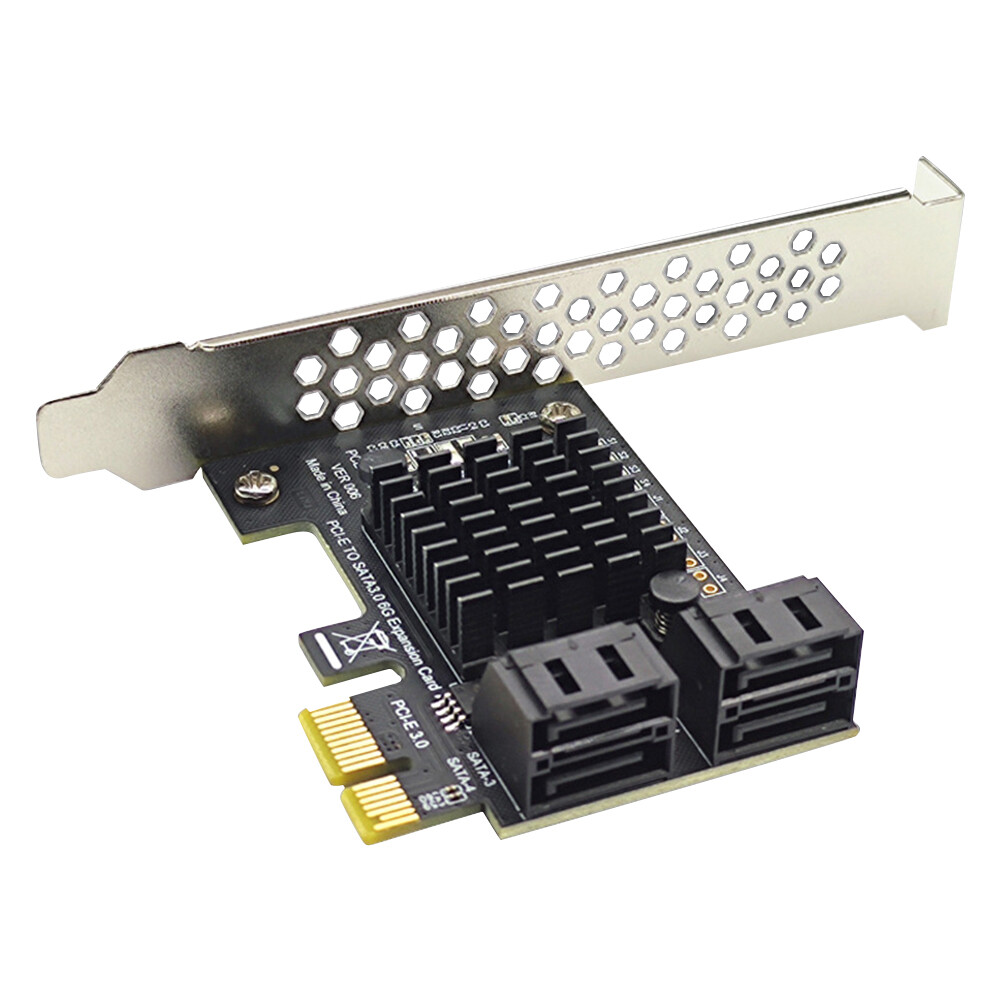 4 port sata iii pcie card 6gbps sata 3.0 to pci-e 1x adapter with bracket de