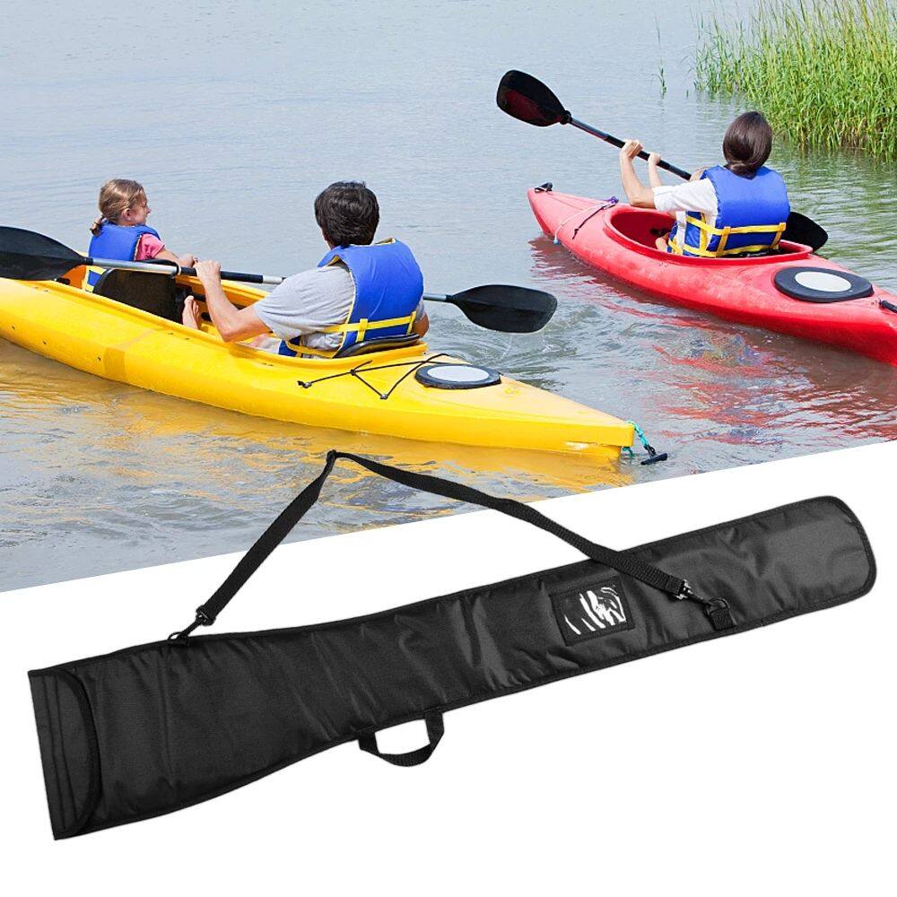 1pcs Nylon Kayak Paddle Carry Bag Canoe Board Cover 120cm Gray 