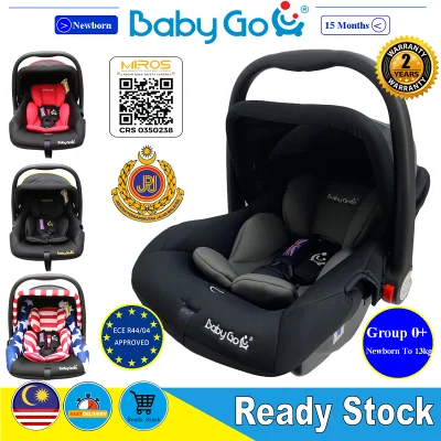 Newborn To 13KG JPJ CTA Approved MIROS Approved ECE Certified BabyGo New born Infant Car Seat Baby Carrier Baby Car Seat -399 Grey / Red / Black / Star Blue