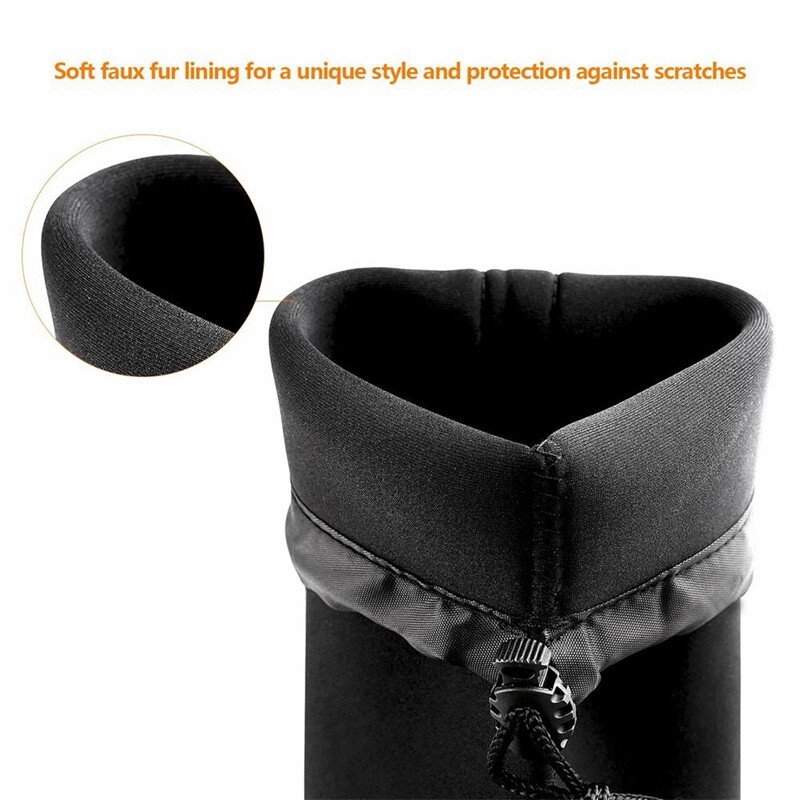 4PCS Camera Case Lens Pouch Set Lens Case Small Medium Large and Extra Large for DSLR Camera Lens Bag Pouch Shockproof