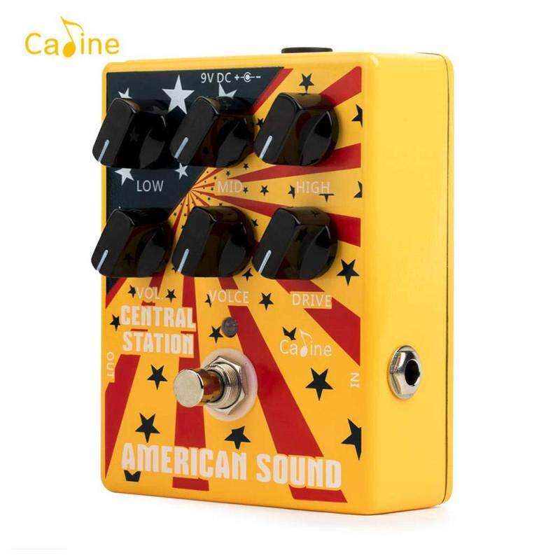 Caline CP-55 Electric Guitar Overdrive Distortion Effect Pedal High Gain 3-Band EQ Aluminum Alloy Housing True Bypass Malaysia