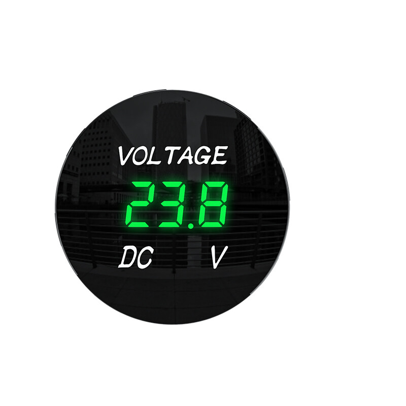 Original DC 12V-24V LED Panel Digital Voltage Volt Meter Display Voltmeter Motorcycle Car