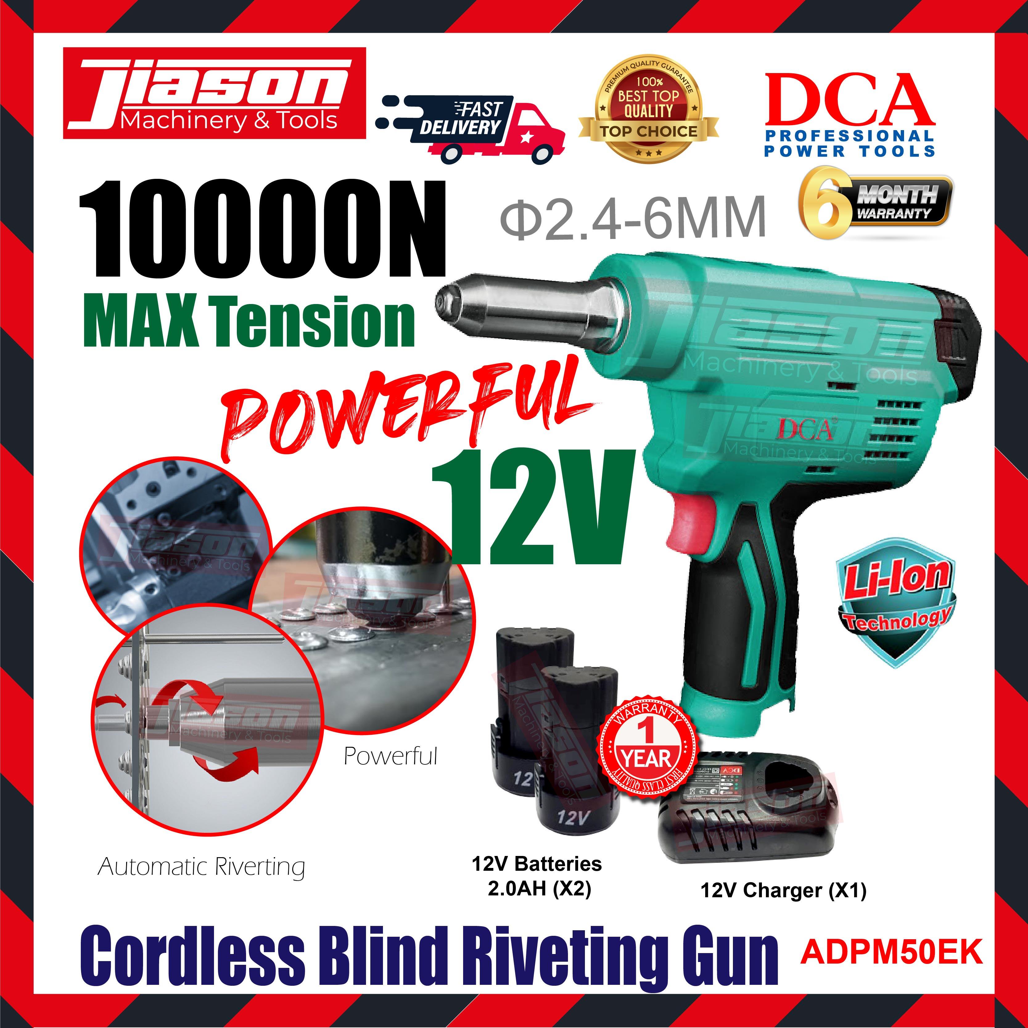 DCA ADPM50 12V Cordless Blind Riveting Gun 1000N Lazada